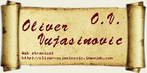 Oliver Vujasinović vizit kartica
